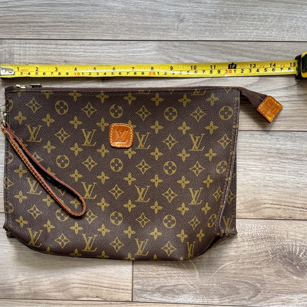 Louis Vuitton Brown Monogram Toiletry wristlet